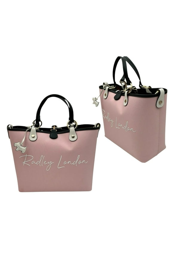 London Womens Addison Gardens Medium 11X9X5" Open Top Tote Clay Pink