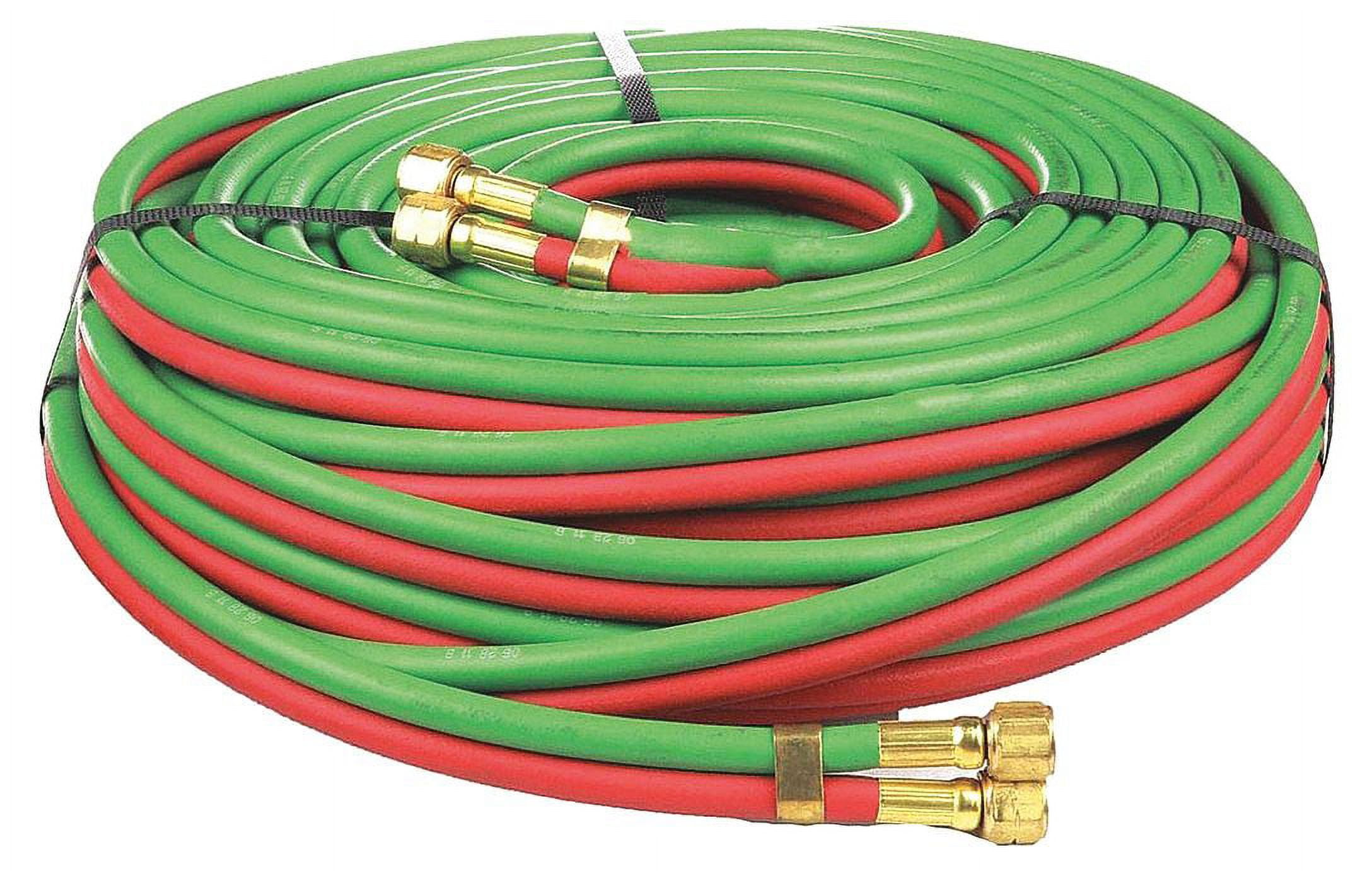 Radnor 1/4" X 25' Grade R Twin Welding Hose With BB Fittings