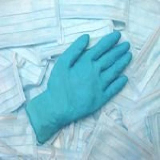 Radnor 64056428 Large Blue 9 1/2'' 5 mil Exam Grade LatexFree Nitrile
