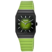 Rado Anatom Automatic 32.5mm Gradient Green Dial Rubber Strap Unisex Watch R10201319