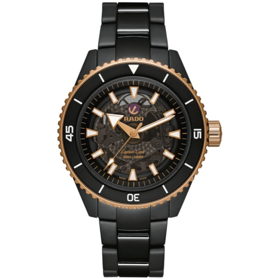 Rado Captain Cook Automatic Black Dial Ceramic Men's Watch R32127162