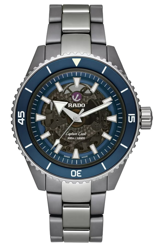 Captain Cook Automatic Blue Dial None Men's Watch R32128202