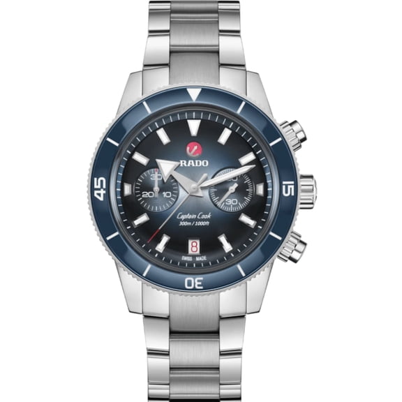 Rado Captain Cook Automatic Steel Chronograph Blue Dial Men's Watch R32145208