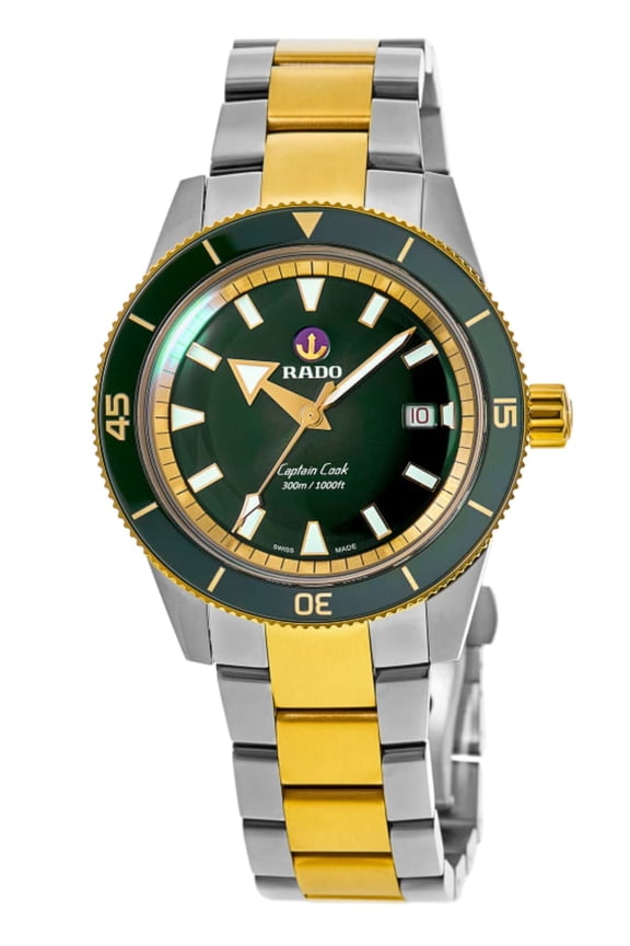 Captain Cook Automatic Steel Green Dial Two-Tone Men's Watch R32138303