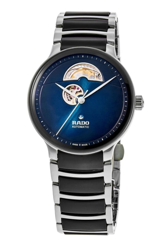 Centrix Automatic Open Heart Blue Dial Two-Tone Ceramic & Stainless Steel Unisex Watch R30012202