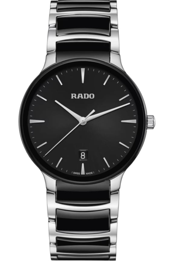 Centrix Quartz Black Dial Ceramic & Stainless Steel Men's Watch R30021152