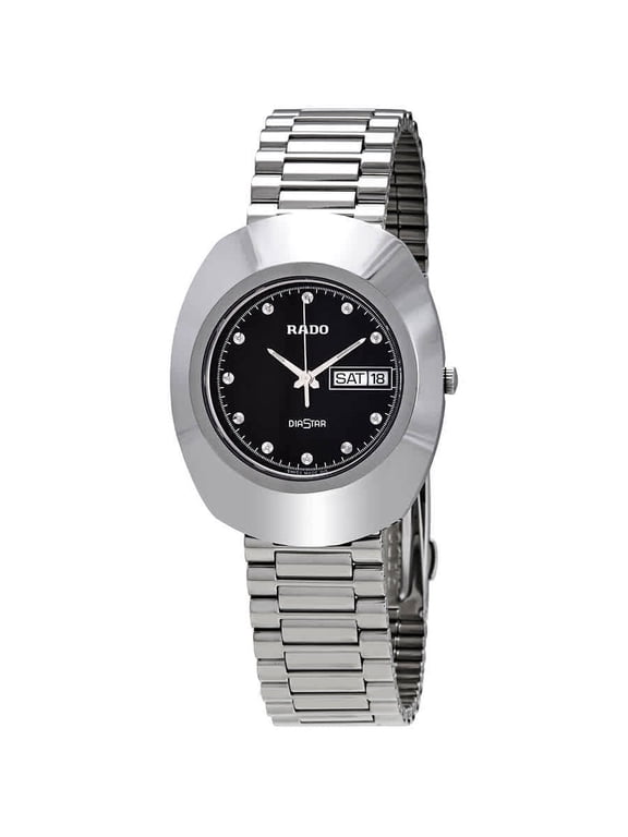 Diastar Black Dial Stainless Steel Men's Watch R12391153