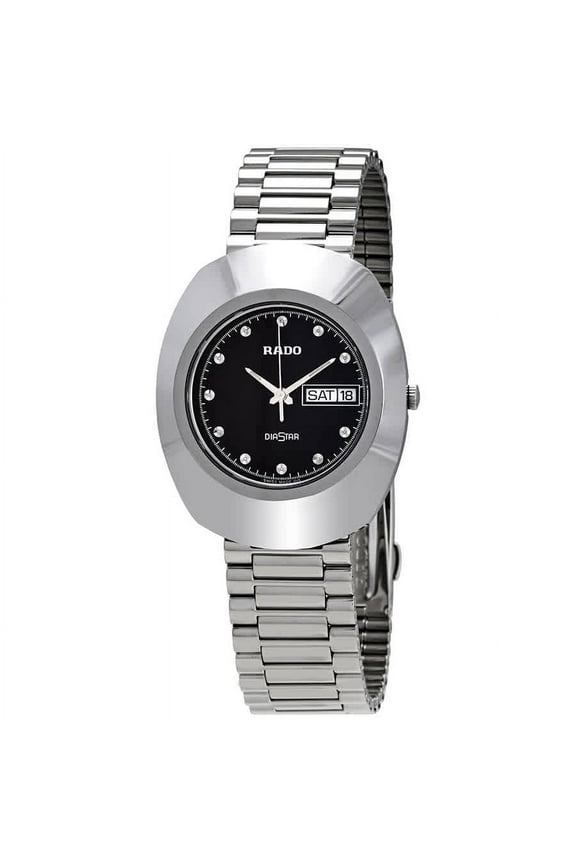 Diastar Men's Black Dial Stainless Steel Watch R12391153