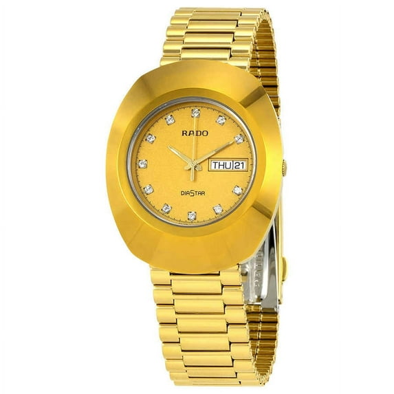 Rado Diastar Quartz Diamond Gold Dial Men's Watch R12393633
