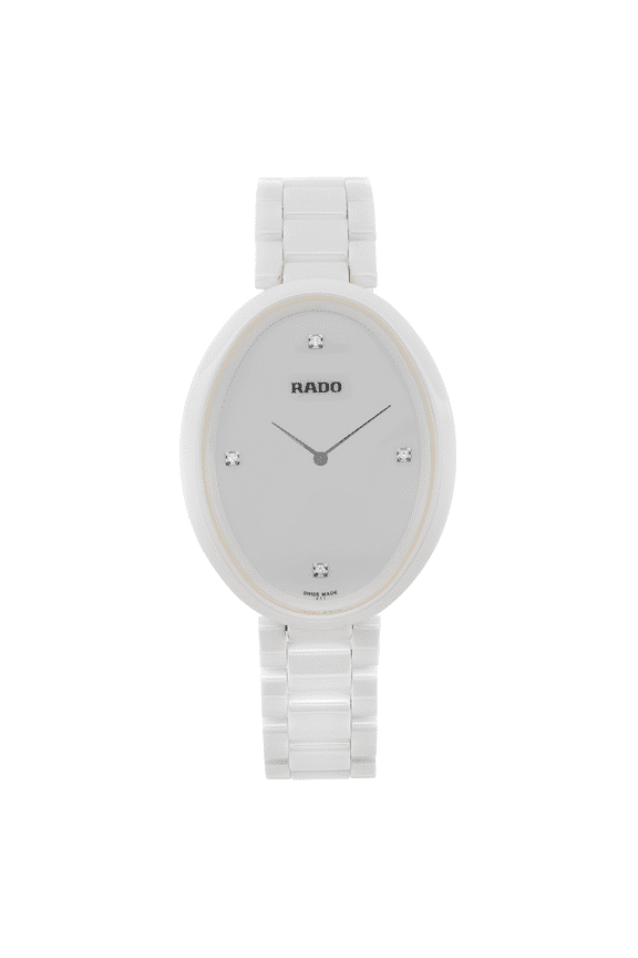 Esenza 33mm Ceramic Touch White Diamond Dial Quartz Ladies Watch R53092712