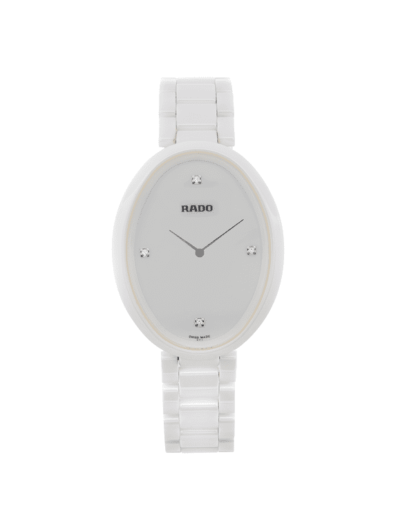 Esenza 33mm Ceramic Touch White Diamond Dial Quartz Ladies Watch R53092712
