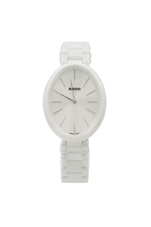 Esenza White Ceramic White Dial Ladies Quartz Watch R53092012