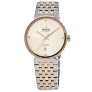 Rado Florence Automatic 39mm Champagne Diamond Dial Two-Tone Steel Men's Watch R48903703