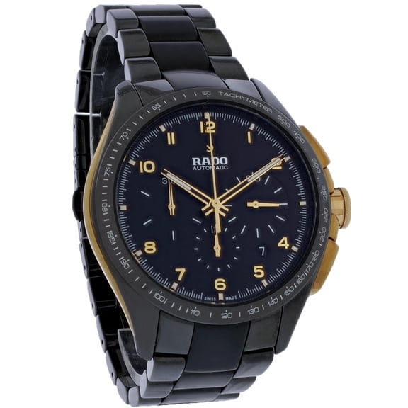 Rado HyperChrome Men's Black Ceramic Chronograph Automatic Watch R32111162