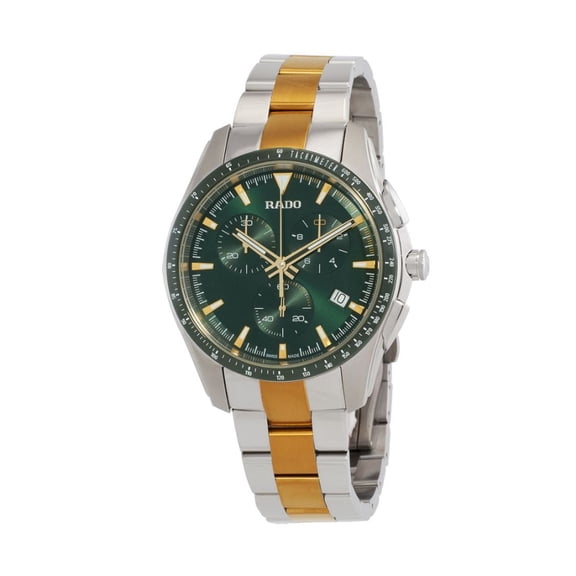 Rado HyperChrome Men's Chronograph Green Dial Two-Tone Quartz Watch R32259323