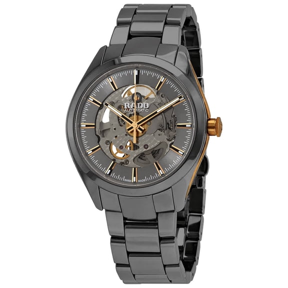 Rado Hyperchrome Automatic Open Heart Grey Dial Ceramic Men's Watch R32021102