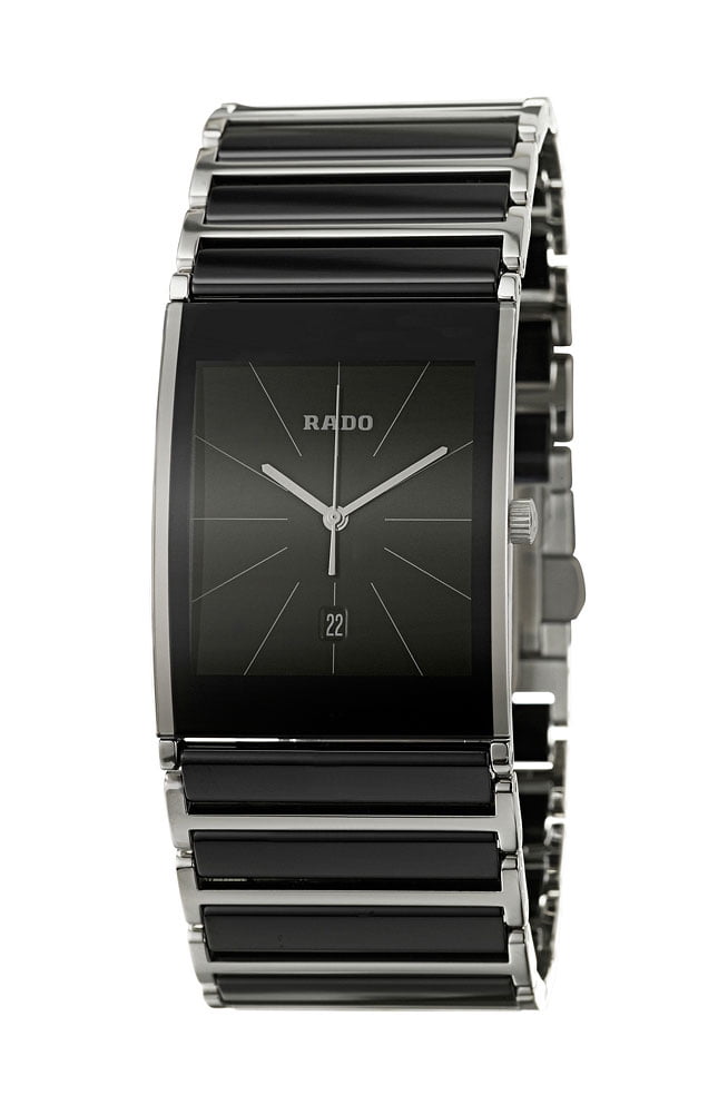 Rado Integral Jubile Steel and Black Ceramic Mens Watch Date