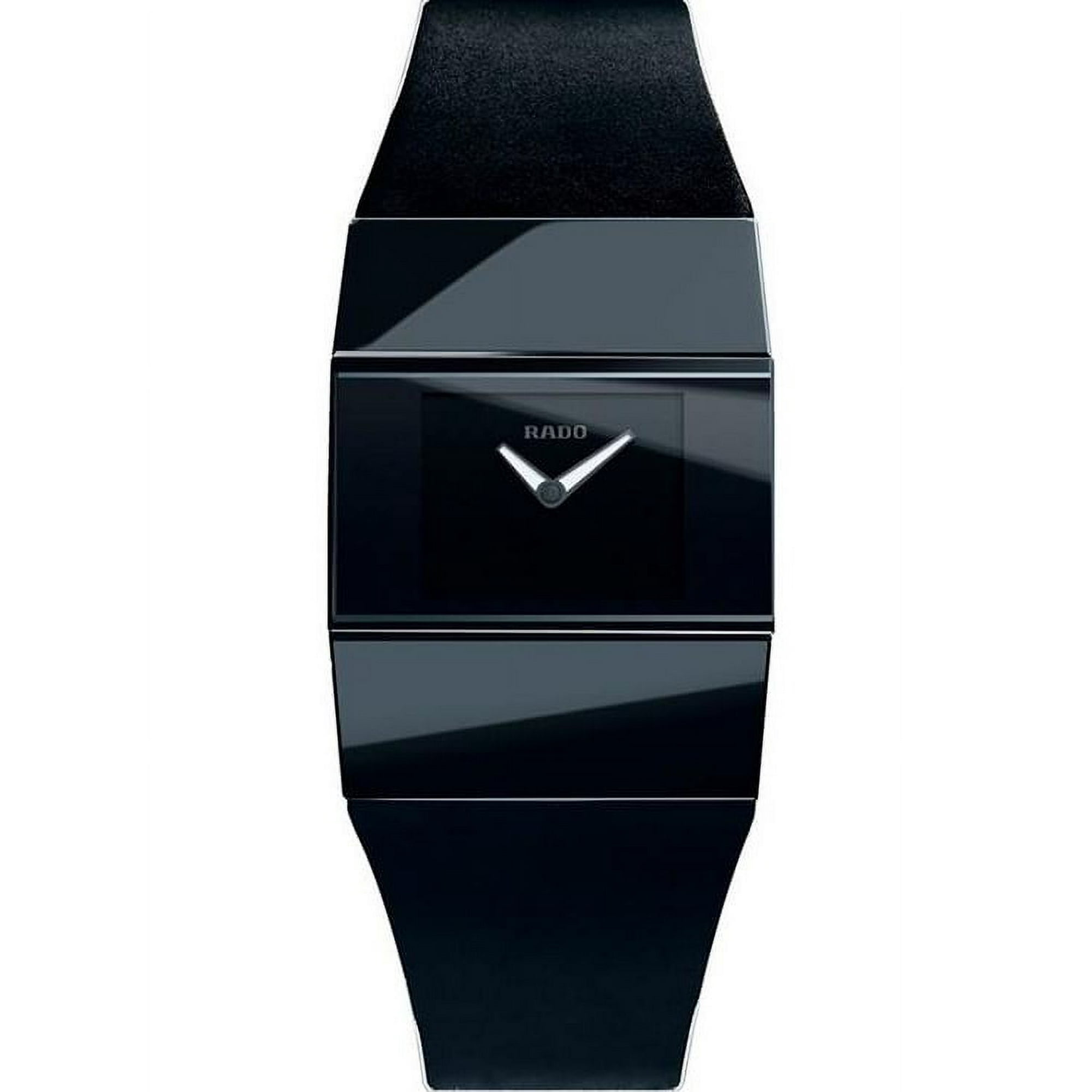 Rado Men's Black Rubber Band Ceramic Case Sapphire Crystal Swiss ...