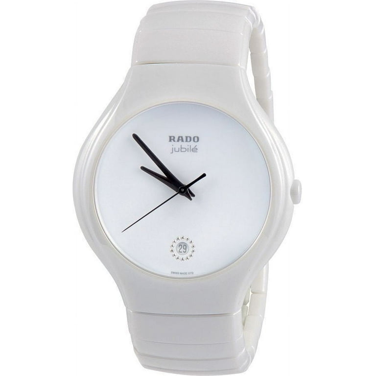 Rado Men's R27695722 True Jubile White Ceramic Bracelet Watch