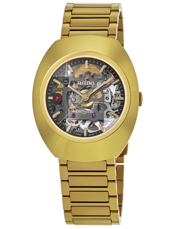 Original Automatic DiaStar Skeleton Black Dial PVD Steel Men's Watch R12164153