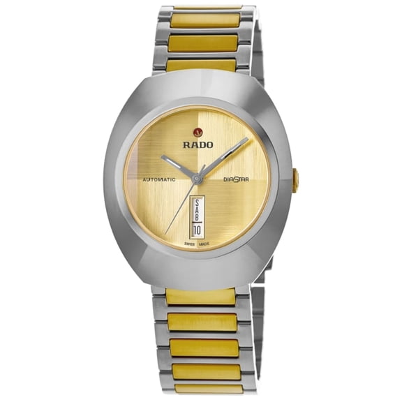 Rado Original Automatic DiaStar Yellow Dial Two-Tone Stainless Steel Men's Watch R12160253