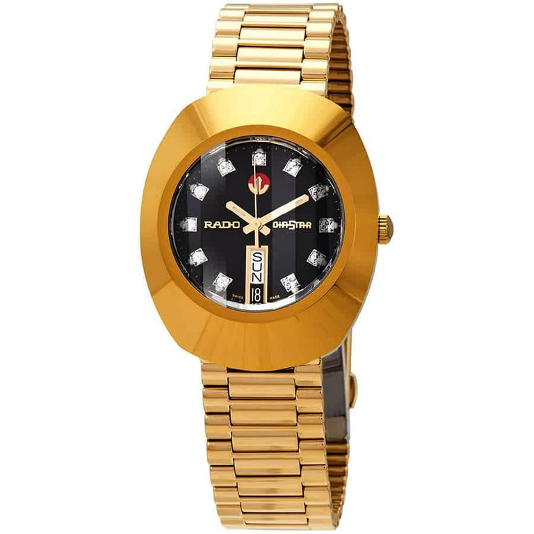 Rado The Original Unisex Watch, Gold-Tone Hands, Hard Metal
