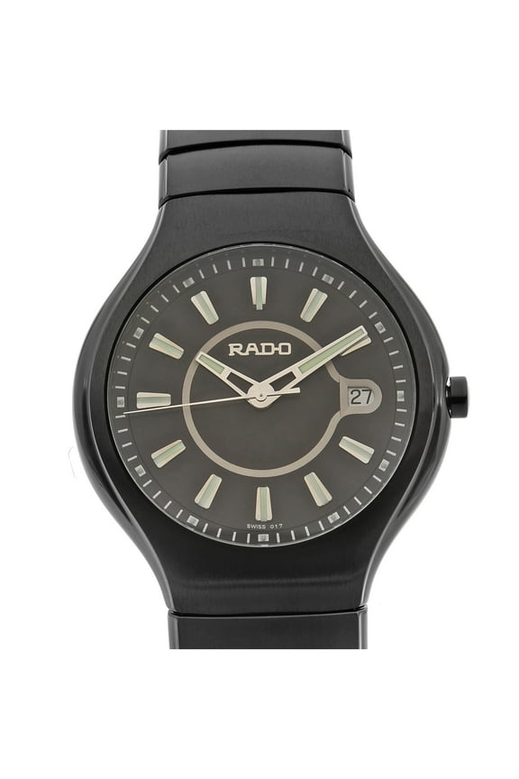 True Active Ceramic Black Dial Luminous Markers Quartz Mens Watch R27677172