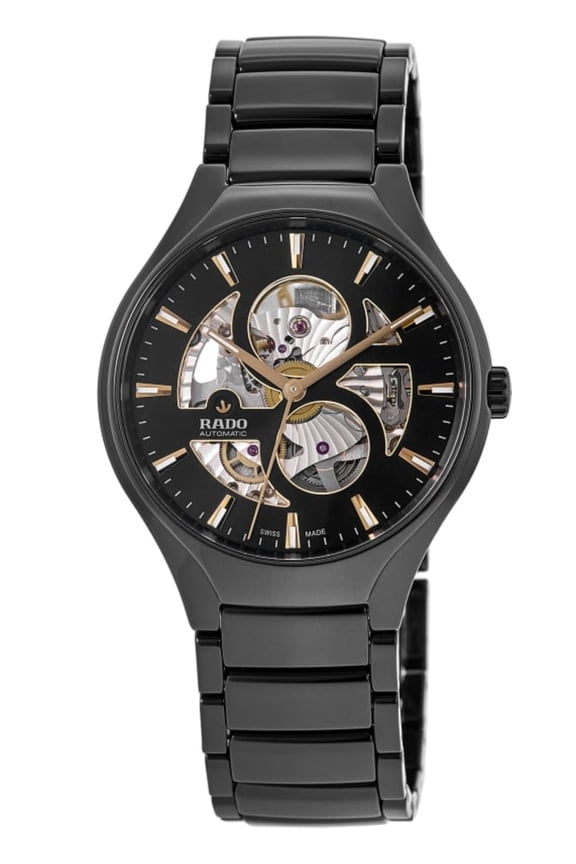 True Round Men's Open Heart High-Tech Ceramic Automatic Watch R27107172