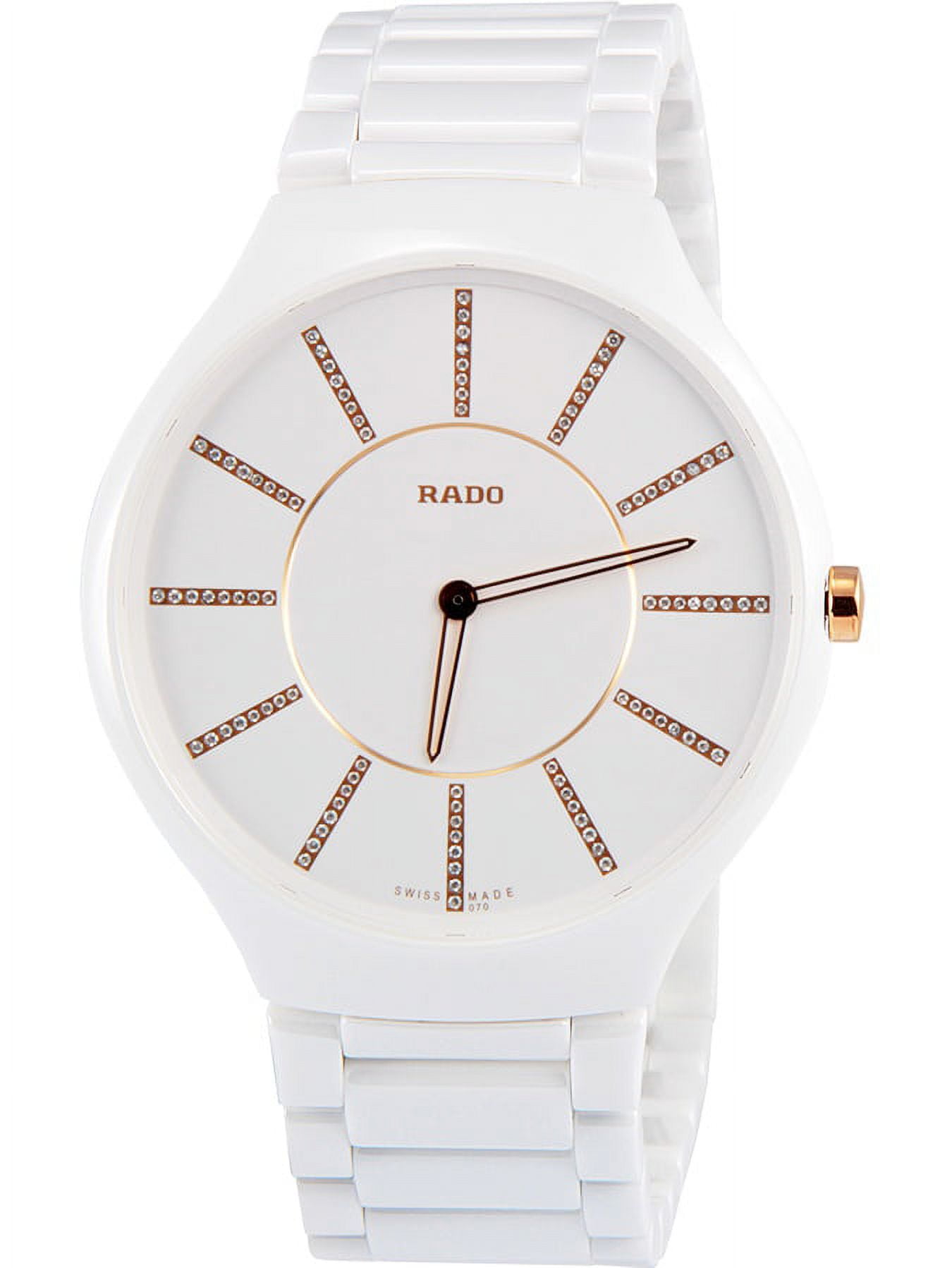 Rado True Thinline Jubile White Dial Ceramic Mens Algeria Ubuy