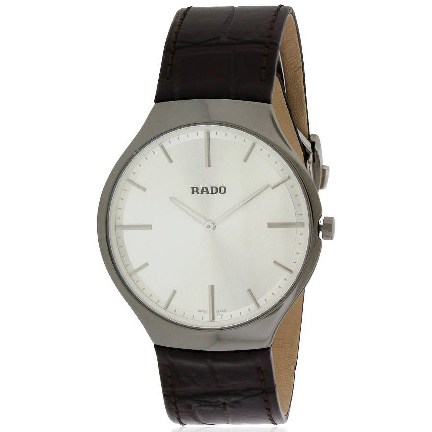 Rado True Thinline Leather Men's Watch, R27955105 - Walmart.com
