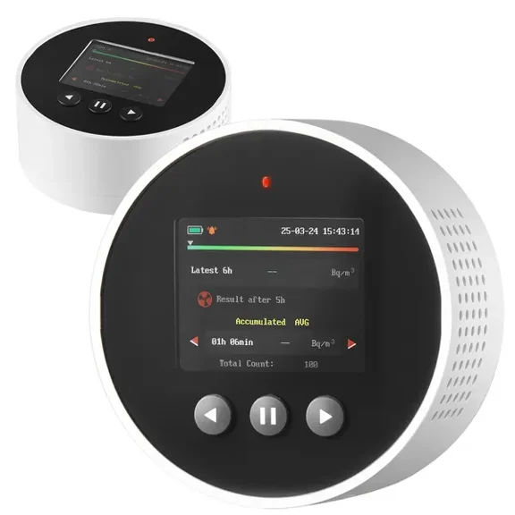 Radon Air Quality Meter Detector Home Battery Powered 3.3Bq to 37kBq per m