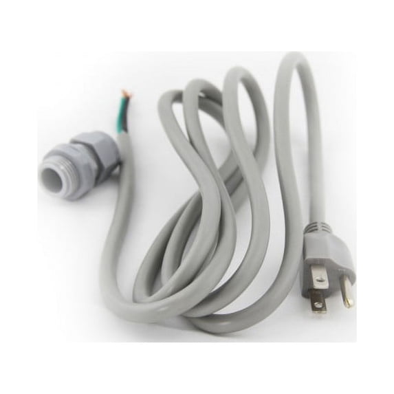 Radon Fan Power Cord 3 FT + Strain Relief Connector