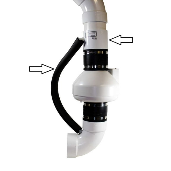Radon Mitigation Condensation Bypass Kit (Special collar w/out lower fitting)