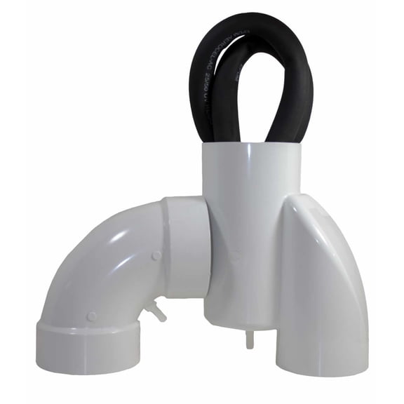 Radon Mitigation Condensation Bypass Kit (Transition fitting + 90 elbow)