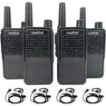 thumbnail image 1 of Radtel RT518 16-Channel Two Way Radio, Black, 4 Pack, 1 of 5