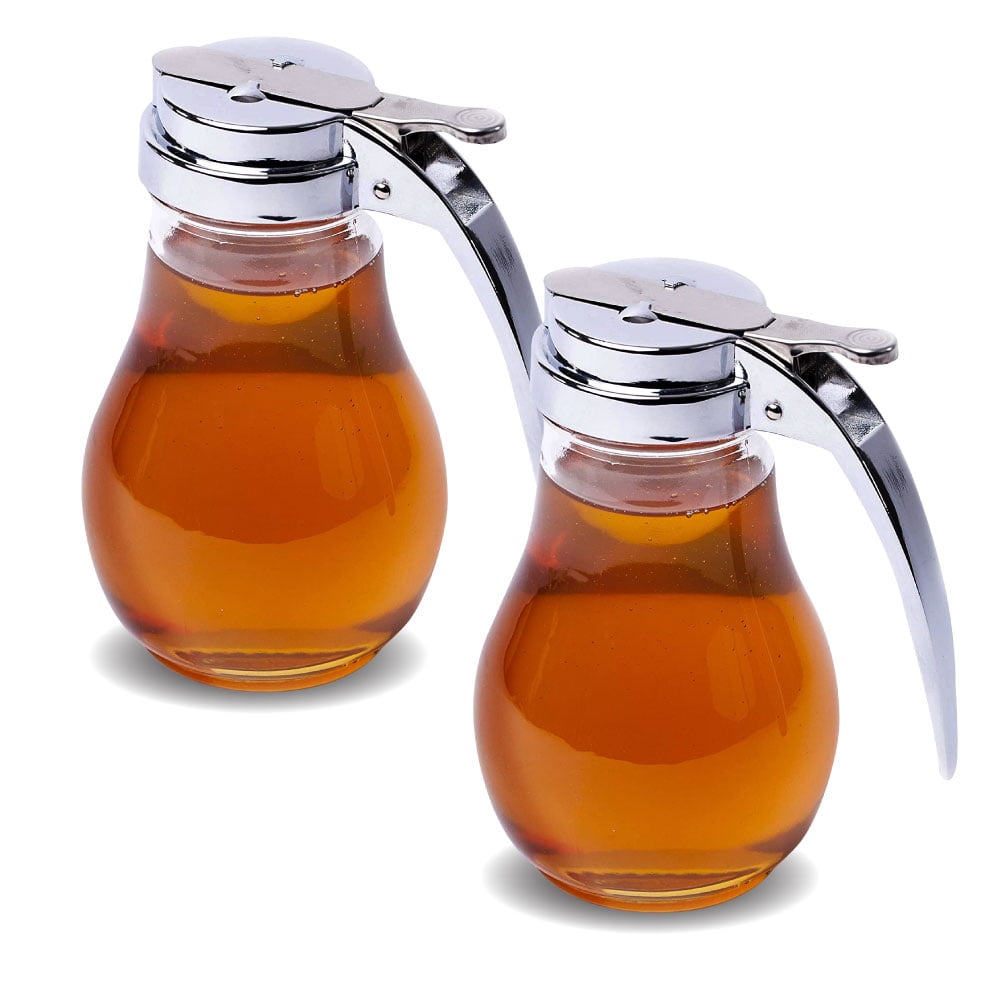 Radyan Coffee Syrup Dispenser Set Honey Pot, Oil Dispenser with