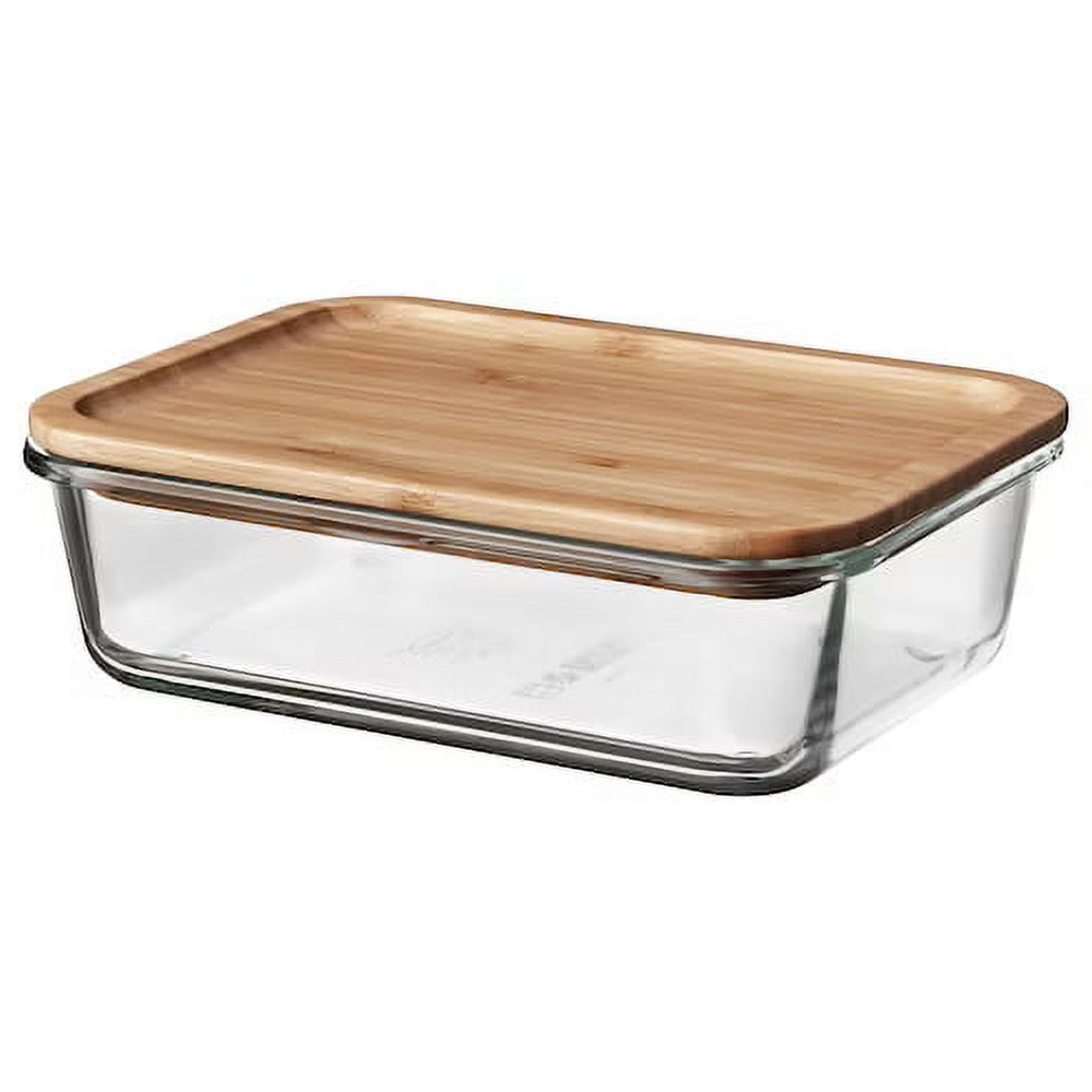 Ciroa Eco Mushrooms Glass Storage Container with Bamboo LID Food Storage-NEW