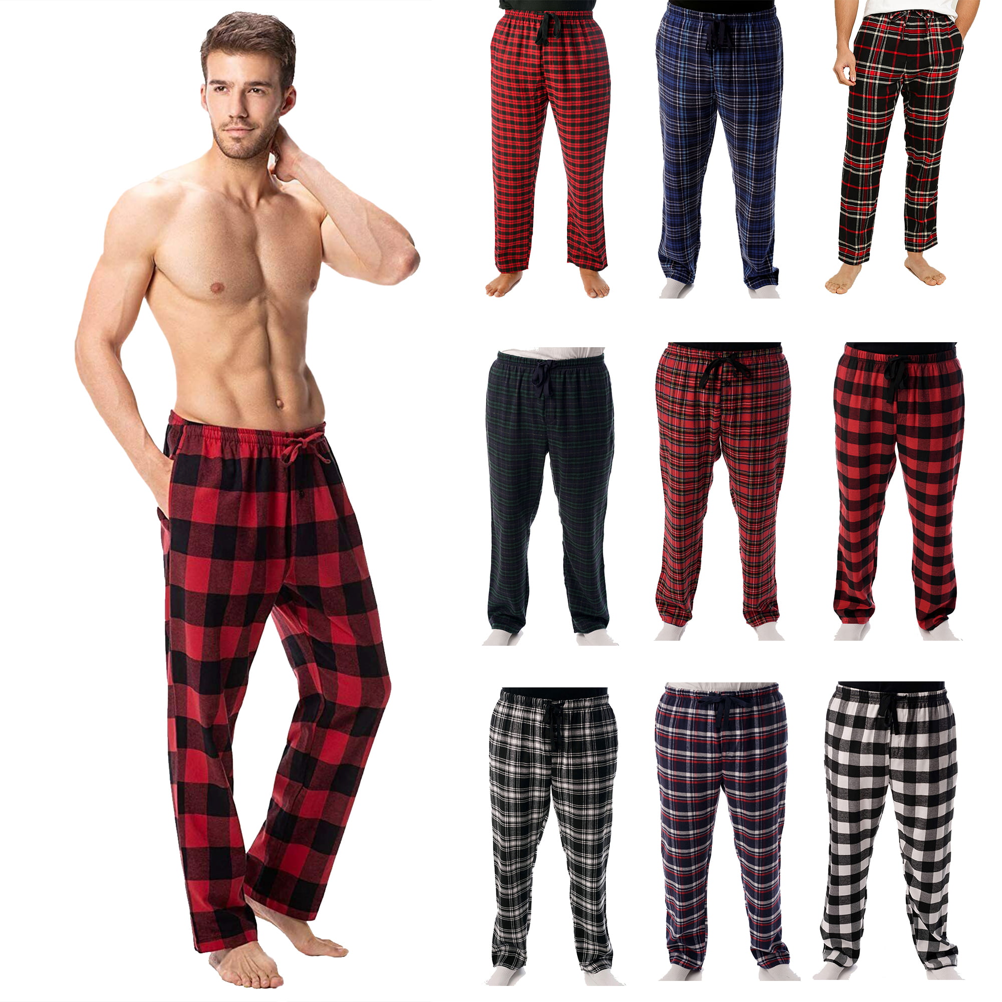Radyan Men's Soft Stretchy Pajama Pants. Cotton Nightwear Pajama. Boy’s