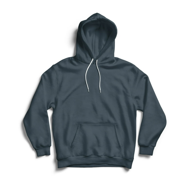 Radyan s Inside Brushed 2x1 Elastase Rib Kangaroo Pocket Cotton Polyester Comfort Fabric Adult Unisex Casual Hoodie with DTM String and Sponge Fleece Pullover Walmart