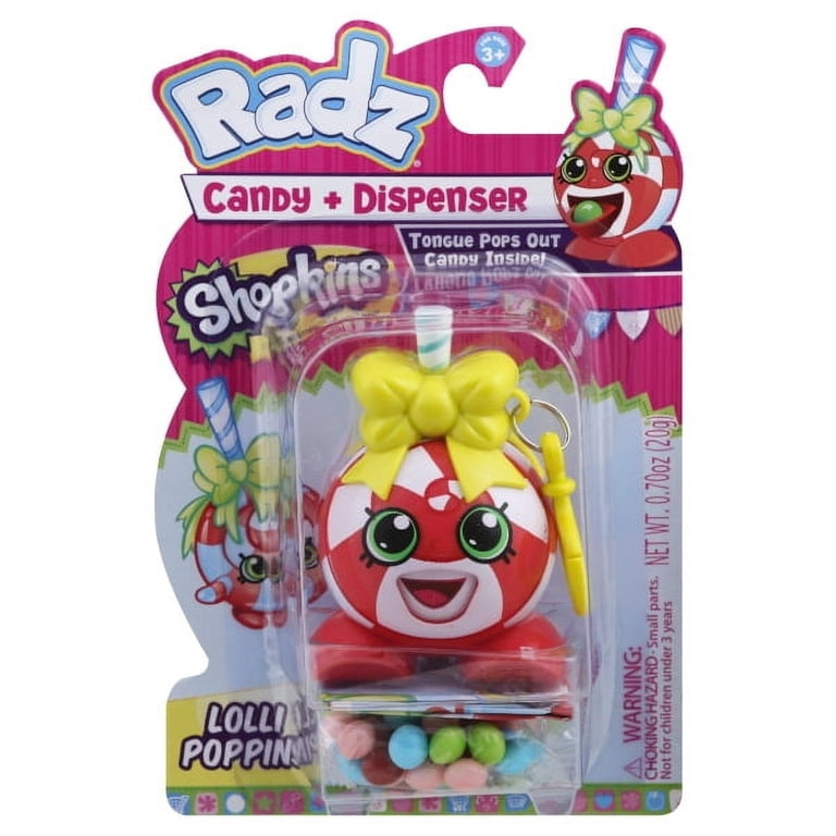 Radz Brand Shopkins Strawberry Kiss Toy Candy Dispenser, 0.7