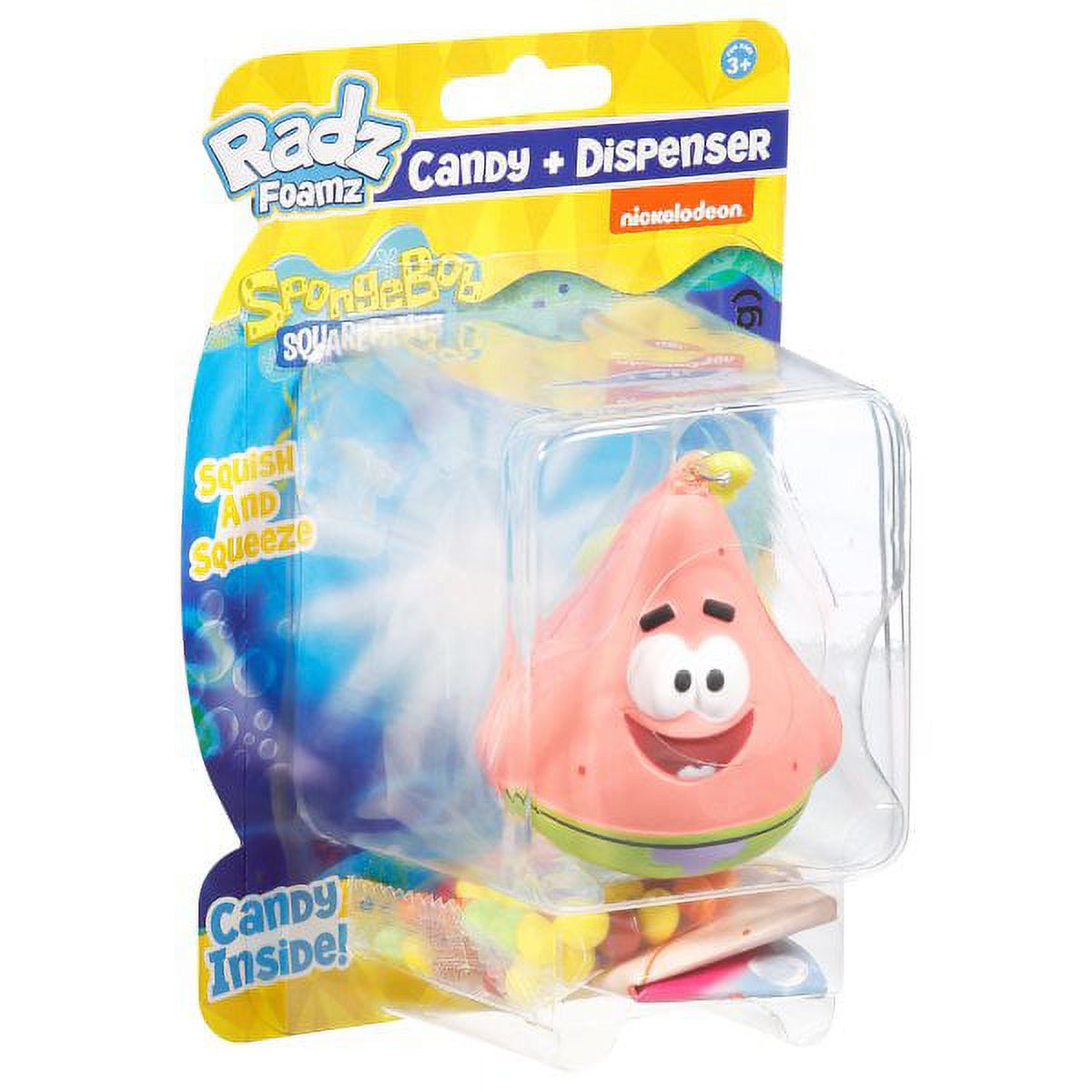 Radz Foamz Spongebob Candy Dispenser Clip On Toy with Candy and Mini
