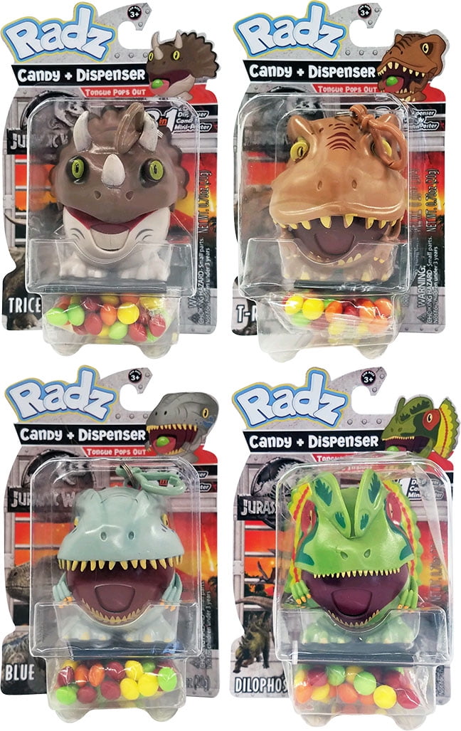 Radz Jurassic World Dispenser - Roaring Candy Tongue Toy - Walmart.com