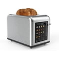thumbnail image 1 of Rae Dunn Toaster, Digital Retro Stainless Steel with 6 Shade Settings, 1 of 7