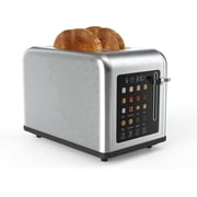 Rae Dunn Toaster, Digital Retro Stainless Steel with 6 Shade Settings
