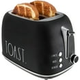 thumbnail image 1 of Rae Dunn 2-Slice Toaster, Stainless Steel with 6 Browning Levels, Extra Wide Slots, 1 of 7