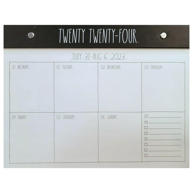 Rae Dunn 2024 DESK BLOTTER 2024 Planner Calender 17 MONTH