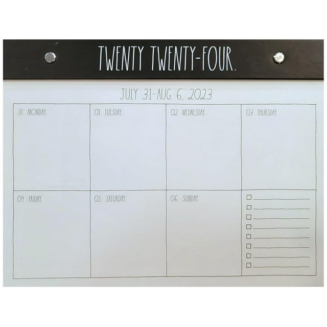 Rae Dunn 2024 DESK BLOTTER 2024 Planner Calender 17 MONTH