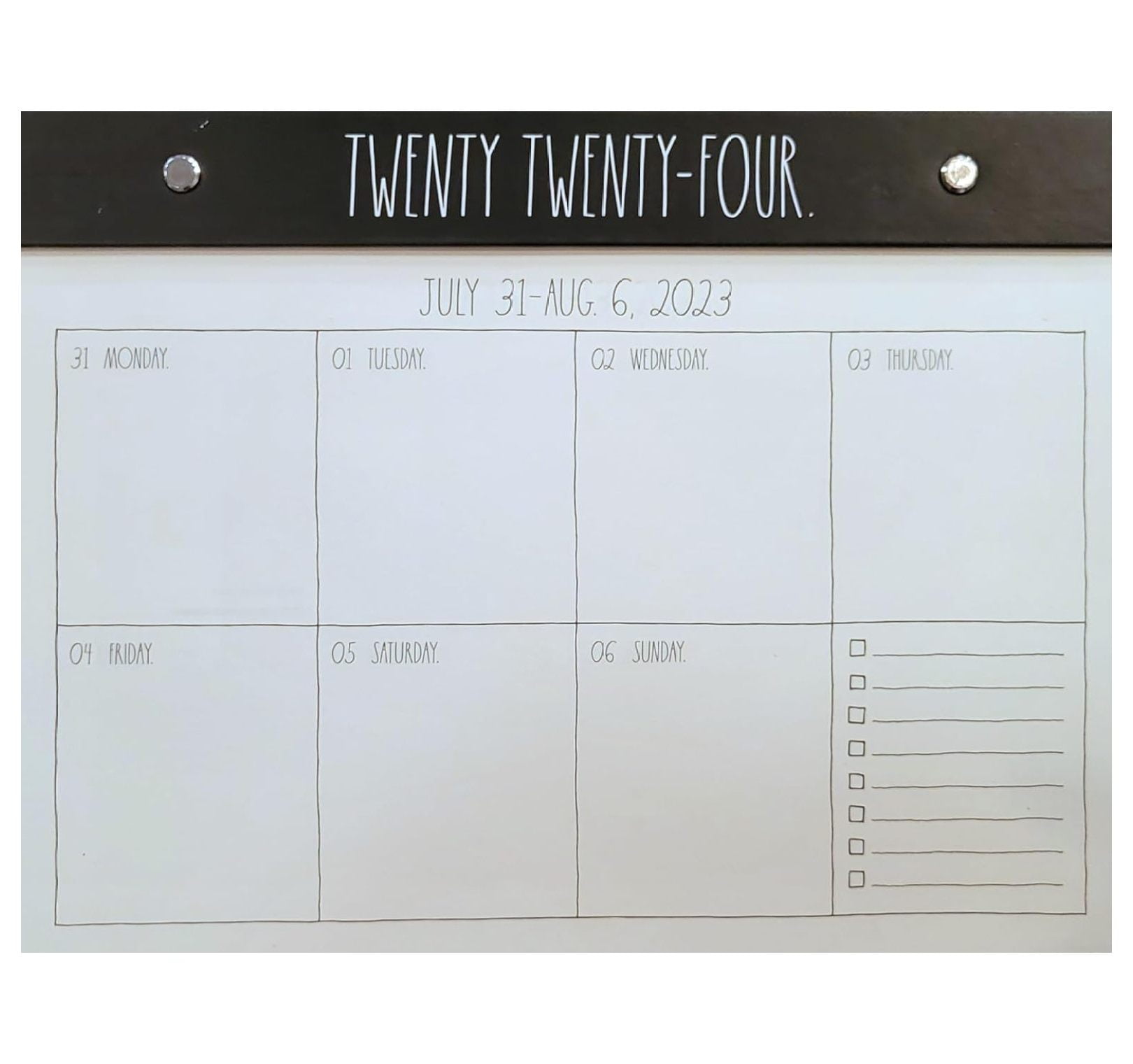 Rae Dunn 2025 DESK BLOTTER 2025 Planner Calender 17 MONTH