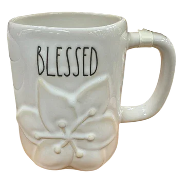 Rae Dunn BLESSED Ivory Mug Ceramic Mug