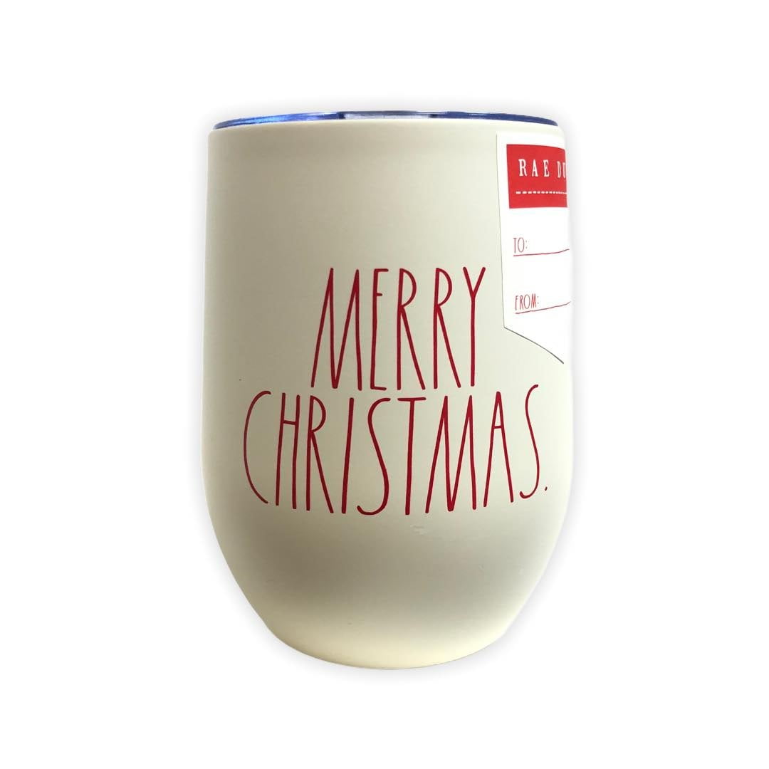 Rae Dunn christmas Calories Don't Count Red Mug & Woodend Lid